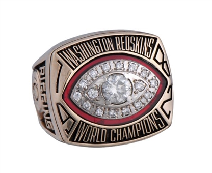 1982 Washington Redskins Super Bowl Championship Salesmans Sample Ring - Actual Diamonds- John Riggins